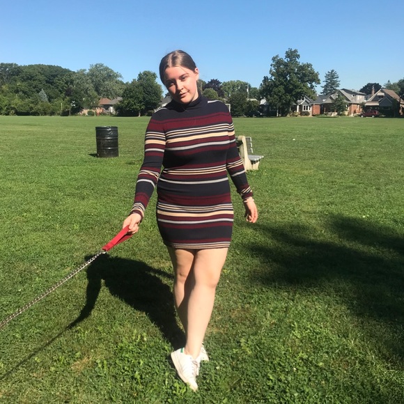 TURTLENECK MINI DRESS - Picture 2 of 2